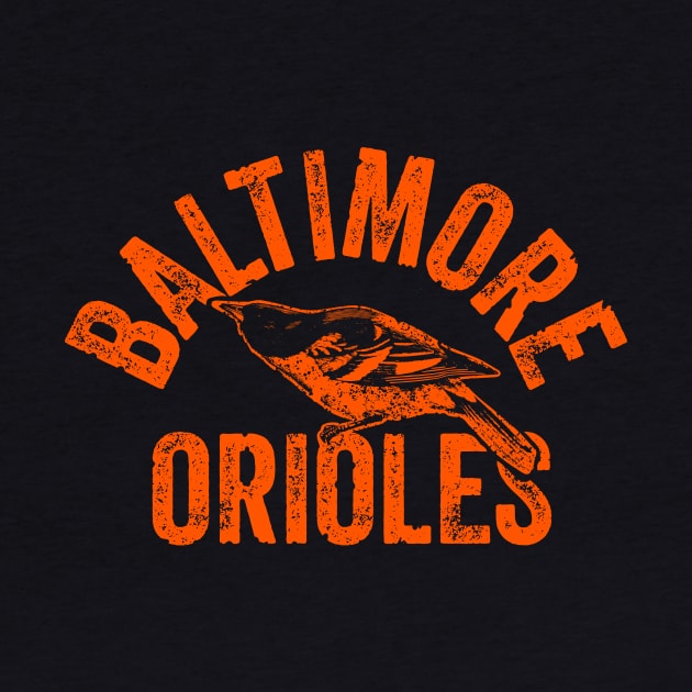 Vintage Orioles Bird by Throwzack